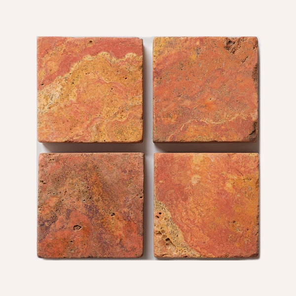 red travertine brick