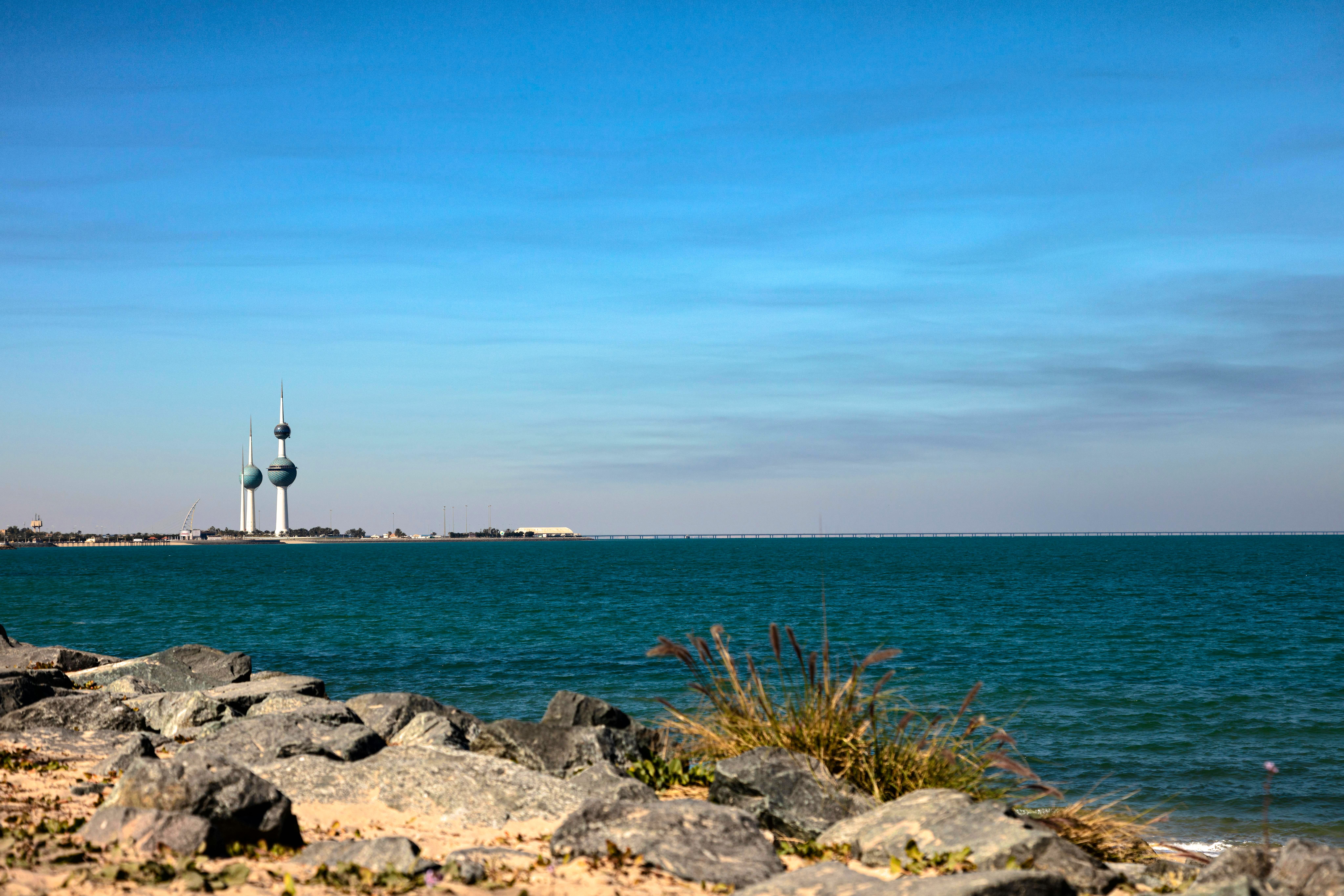 Kuwait Towers beside the Arabian Gulf