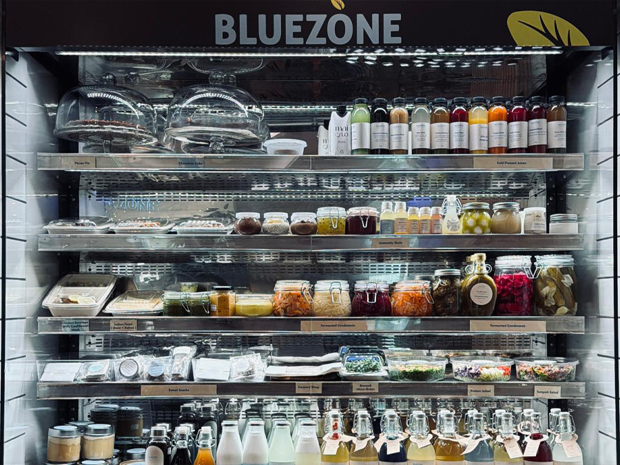 Blue Zone Cold Pressed Juices Detail