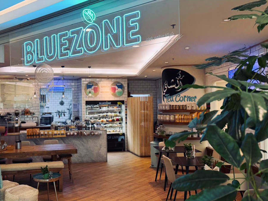 Blue Zone Storefront View Mall